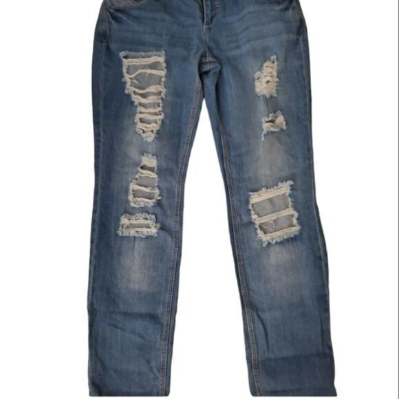 NWT LOVE, PEACE, HAPPINES, MUDD Size 11 skinny jeans - Picture 1 of 8